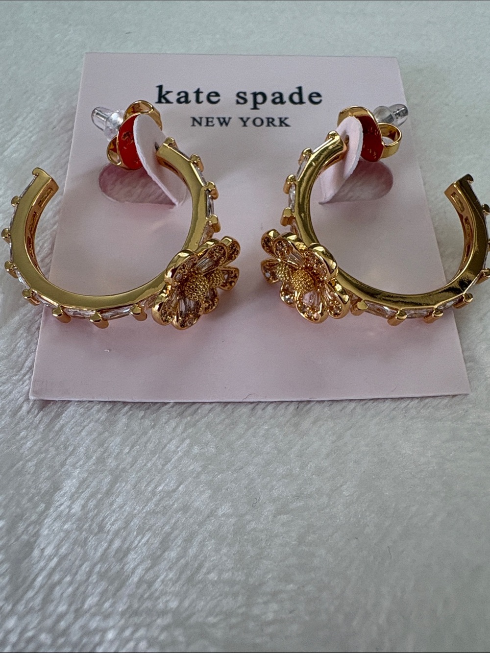 Kate Spade Fleurette Hoop Earrings
